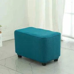 Chair Covers Household Shoe Changing Stool Storage Cover Polar Fleece Elastic Seat Cushion Furniture Protection Case