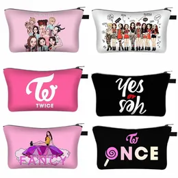 Корейский Twice Cosmetic Case Fancy Naye Женские косметички Губная помада Сумка для хранения драгоценностей Организатор Крыло Туалетные принадлежности Косметичка D2dX #