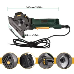 3700 rpm Mini Circular Saw 4.8AMP COMPACT CIRCULA SAW POWER TOOLS LASER GUIDE SCALE Ruler Vakuumport 3 Bladen Skär träplattor