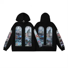 Herr hoodies som bestämmer War Pullover 2024SS Spring New Fragmentered For Men Women USA High Street Hip Hop Skateboard Y2K Hoody Goz6