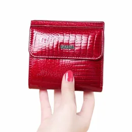 Vickaweb Mini Wallet Women本物の革の財布fiワニhaspショートウォレット女性小さな女性財布と財布209 E7JG＃
