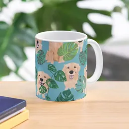 Mugs Golden Retrievers Tropical Coffee Mug Travel Cute