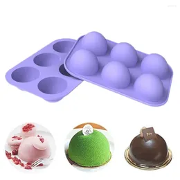 Baking Moulds 1pcs Semicircle Shape Silicone Mold Chocolate Fondant Molds Tools Cake Decorating Tool 3D Round Half Sphere DIY Mould