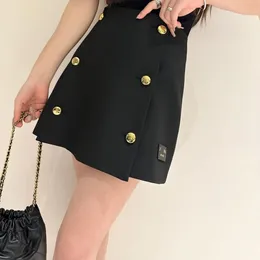 Luxury skirts Temperament double-breasted split suit female spring and summer dresses for woman of high-waisted thin a word short skirt trousers skirt tide good