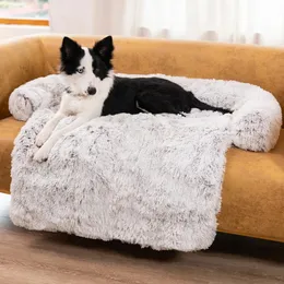 Confortável cão de estimação sofá cama macio casa lavável tapete quente almofada travesseiro para sofás protetor chão do carro camas para perros 240327