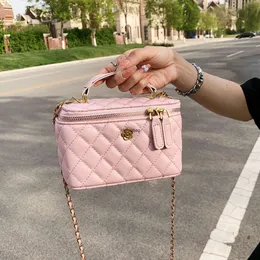 Tasarımcı Lüks Moda Tote Çanta Sonbahar ve Kışta Kadınlar İçin Yüksek Kaliteli Küçük Çanta 2024 Yeni Niş Tasarım Elmas Izgara Zinciri Crossbody Crossbody Çantası El İplik Torbası