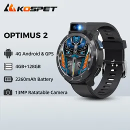 KOSPET OPTIMUS 2 1.85 "Ultra 4G 스마트 워치 수면 추적 거대한 배터리 (통화/다이얼) 5ATM 방수 야외 견고한 시계