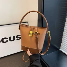 Borse a tracolla di moda di lusso firmate Borsa a mano Maillard autunno e inverno per donna 2023 Nuova borsa a secchiello colorata alla moda Borsa a tracolla piccola e versatile