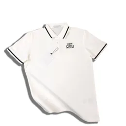 vit polo skjorta män lapel skjortor kvinnor designer polo varumärke skjortor modemen topp bokstäver polos broderi tshirts kläder kort ärm thirt vår sommartröja