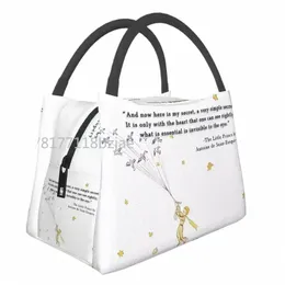 Custom the Little Prince Lunch Bag Mężczyźni Kobiety ciepłe chłodne izolowane pudełko na lunch do pracy pinic lub podróżne owoce świeże torba do przechowywania t2go#