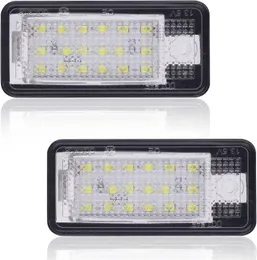 LED-nummerplattljus, 2 x 6500 K nummerplattljus 400 lm bakljus Vit nummerplatta 12 V Inbyggd canbus