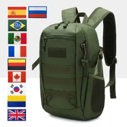 Borse Zaino tattico militare da 25 litri Borse da viaggio impermeabili da esterno per piccoli zaini da caccia da pesca da campeggio ArmyGreen Mochila