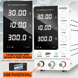 KUAIQU -omkoppling av strömförsörjning Justerbar spänningsregulator 32V 6A/30V 10A/60V 5A/120V 3A AC till DC -strömstabilisator för reparation