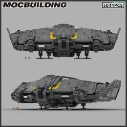 MOC Build Block Battleleship ciężki statek przestrzeni 1: 250 Model DIY Bricks Prezenty świąteczne Zamieszanie Zabawki Prezenty