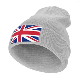 Berets Patriotic British Union Jack Flag Knitted Cap Custom Hats Anime Fashion Beach Kids Hat Boy Women's