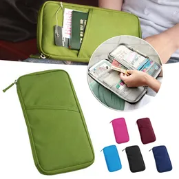 2023 New Women Waterproof Document Case Organizer Card Bag Zipper Design Carderder Family Passport Creative Travel Docum