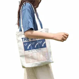 Smith Woman Shop çantası İngiliz rock grubu kadın omuz çantası harajuku büyük kapasiteli vintage alışveriş çantası büyük omuz w1nk#