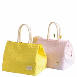 cute Nyl Large Capacity Handbag Meal Bag Grocery Bag Food Drink Cooler Bag Lunch Box Tote Lunch Lunch Organizer N7rn#