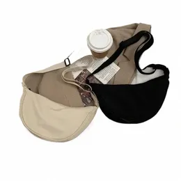 women Shoulder Bags Solid Color Nyl Dumpling Menger Bag 2023 New Trendy Lightweight Large Capacity Underarm Bag M5uy#