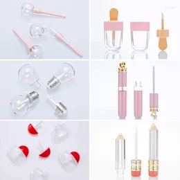 Storage Bottles Wholesale Handmade Lip Gloss Tube DIY Stick Accessories Cosmetic Glaze Refillable Bottle Vials