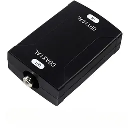 2024 Neues Koaxial -RCA -Eingang zum optischen Toslink -Ausgang Jack Digital Audio Converter Adapter, um das Audioformat für digitales Audioformat zu transformieren