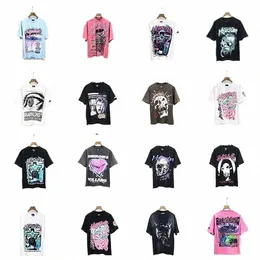 T-shirt da uomo T-shirt manica corta Tee Uomo Donna Alta qualità Streetwear Hip Hop Fi T Shirt hell star short s4Es #