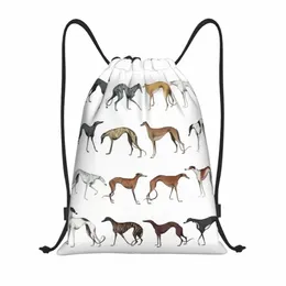 Bolsa de cães de cães de cães de cães fofos personalizados do gato homem homens homens leves backpack de armazenamento de ginástica esportiva de galgos de galgo q1j2#