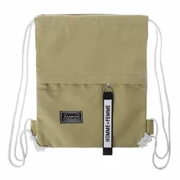 canvas Storage School Gym Drawstring Bag Pack Rucksack Backpack Pouch Drop Ship 69Df#