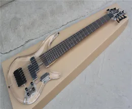 Özel fabrika yeni özel şeffaf akrilik bas gitar 7 string elektrik bas gitar6859234