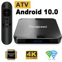 Transpeed ATV Android 10.0 TV Box Allwinner H313 z Assistantem TV Apps 4K Dual WIFI BT5.0 Media Player Set Top Box