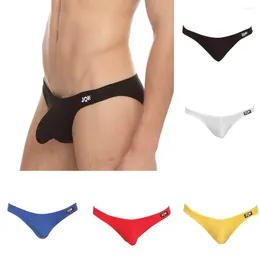 アンダーパンツセクシーな下着の男性ブリーフパンティーショーツcueca masculina bulge pouch soft home gay ropa interior 2024