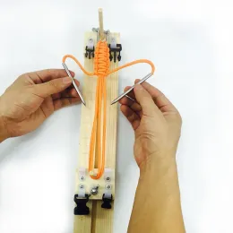 Paracord Nytt DIY Jig Solid Wood Paracord Armband Maker Knitting Tool Knot Flätad fallskärmsladdarmband Vävverktyg Arvbandstillverkare