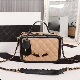 حقيبة مصممة هالوين لانبولي أكياس 231115 مستحضرات التجميل كلاسيكية البقر كتف الكتف