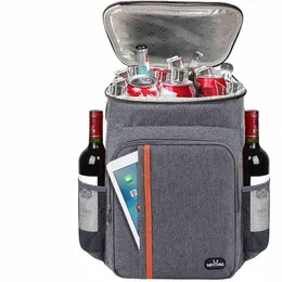 Mochila Térmica ao ar livre Almoço Sacos Isolados Cooler Bag Viagem Cam Geladeira Picnic Sacos Grande Armazenamento de Alimentos À Prova D 'Água M5DY #