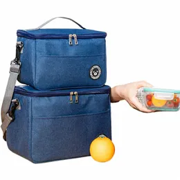 2023Portable Lunch Bag Isolamento termico Lunch Box Tote Cooler Borsa Zaino impermeabile Bento Pouch Company Borse per la conservazione degli alimenti L59Y #
