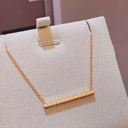 Designer Chopard Jewelry Chopares Necklace Sister Seiko Edition Necklace New Set with Diamond Rose Gold Platinum Geometric Square Block Collar Chain 2024