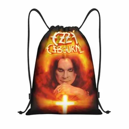 ozzy Osbourne Heavy Metal Band Rock Kordelzug Rucksack Sport Sporttasche für Männer Frauen Prince Of Darkn Shop Sackpack j9DP#