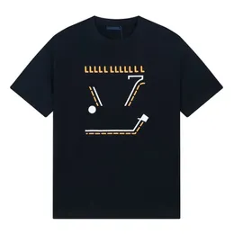 Designer-T-Shirt für Herren, lockerer Sommer, neues 100 % reines Baumwoll-Buchstaben-Druck-Paar, lässiges Rundhals-T-Shirt, modisch und sportlich