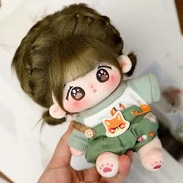 20cm Rain Idol Doll Doll Plush Cotton Star Dolls مع ملابس Kawaii محشو الأطفال Plushies Toys Moys Collection Wildress 240329