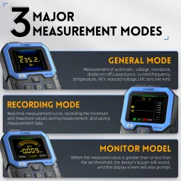 FNIRSI-DMT-99 10000-mal intelligenter digitaler Multimeter 10A-Strom für die Testen der Leitfähigkeit, des Arbeitszyklus, des Widerstands, der Diode,