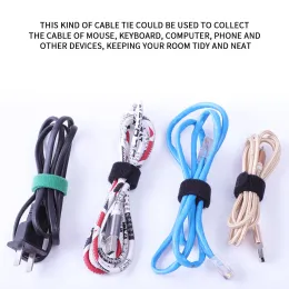 20pcs Cable Organizers Cable Ties Fasten Mouse Cable Phone Cord Earphone Wires Ties Polyester Sticky Zip Wire Winders,10x130mm