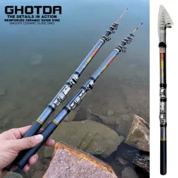 Hastes haste de pesca combo combo telescópico haste de pesca robusta portátil rolo de carpa Pesca de 1,53,0m