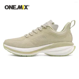 Casual Schuhe Onemix 2024 Mode Laufen für Männer Atmungsaktive Mesh Sport Charakter Vamp Air Kissen Outdoor Walking Turnschuhe