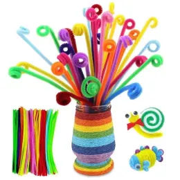 40/100pcs DIY Chenille Stems Wire Pipe Cleaners Children Educational Toys Creative Hobby Material Handmade DIY Craft Supplies