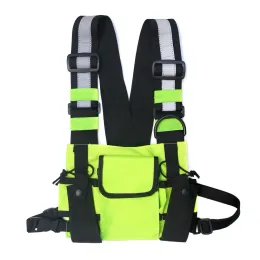 Taschen Taktische Weste Harness Front Pack Chest Rig Bag Tasche Unisex Holster Weste Outdoor Taschen Hip Hop Streetwear Funktionelle Brusttasche