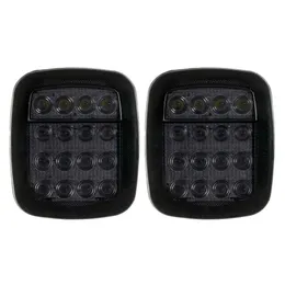 ترقية 2PCS 16 LEDS LEDS LING BRAKE LIGHT عكسي ل Rangler YJ TJ CJ CJ5 CJ7 لـ Jeep Truck Boat Lorry Van Trailer Caravan Lig L7C