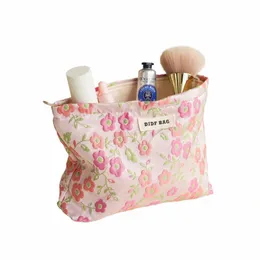 Pink FR Women's Makeup Bag stora kapacitet Lipstick Sanitär servett förvaringsväska högkvalitativ koppling Portable toalettbagage I9ZG#