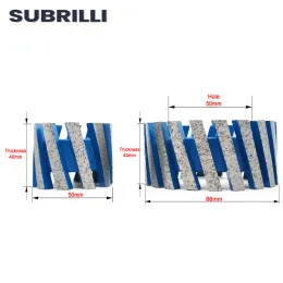 D50/D86/D00 CNC Stubbing Wheel For Router Machine Calibrating Diamond Profiling Wheel Segmented Type Sintering For Stone Granite