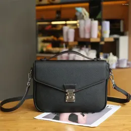 Omuz çantaları lüks orijinal deri el çantası marka tasarımcısı kadın moda kilit crossbody elger çanta mükemmel inek çanta