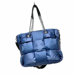 новые различные зимние сумки Fi Bucket Tote Cott Feather Down Square Menger MultiPockets Space Pad Bags F7Kk #